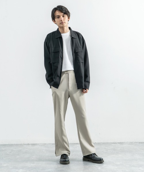 Rocky Monroe(ロッキーモンロー)の「ポリトロ スリットフレアパンツ(その他パンツ・メンズ・ライトグレー/ブラック/ライトブラウン/ライトベージュ/ダークベージュ・M/L)」の19枚目の写真