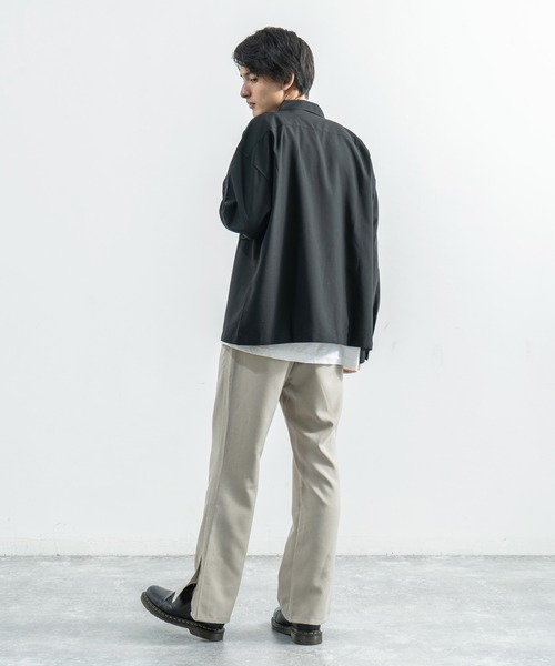 Rocky Monroe(ロッキーモンロー)の「ポリトロ スリットフレアパンツ(その他パンツ・メンズ・ライトグレー/ブラック/ライトブラウン/ライトベージュ/ダークベージュ・M/L)」の20枚目の写真