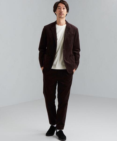 green label relaxing（グリーンレーベルリラクシング）の「21W PIMA コーデュロイ 1プリーツ ユーティリティー パンツ < 機能性 / ストレッチ >（その他パンツ・メンズ・ネイビー/ダークブラウン/モカ・XL/S/L/M）」の18枚目の写真