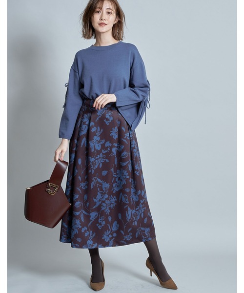 &. NOSTALGIA（アンドドットノスタルジア）の「オータムフラワータックフレアスカート（スカート・レディース・ブラック/ブラウン・FREE）」の16枚目の写真