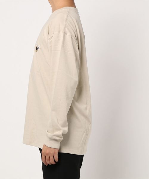 JUNRED（ジュンレッド）の「オージーコットンBEAR刺繍プルオーバー（Tシャツ/カットソー・メンズ・ベージュ/ホワイト/ネイビー/グリーン・L/LL/M）」の5枚目の写真