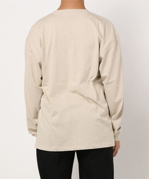 JUNRED（ジュンレッド）の「オージーコットンBEAR刺繍プルオーバー（Tシャツ/カットソー・メンズ・ベージュ/ホワイト/ネイビー/グリーン・L/LL/M）」の6枚目の写真