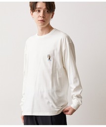 JUNRED | オージーコットンBEAR刺繍プルオーバー(Tシャツ/カットソー)