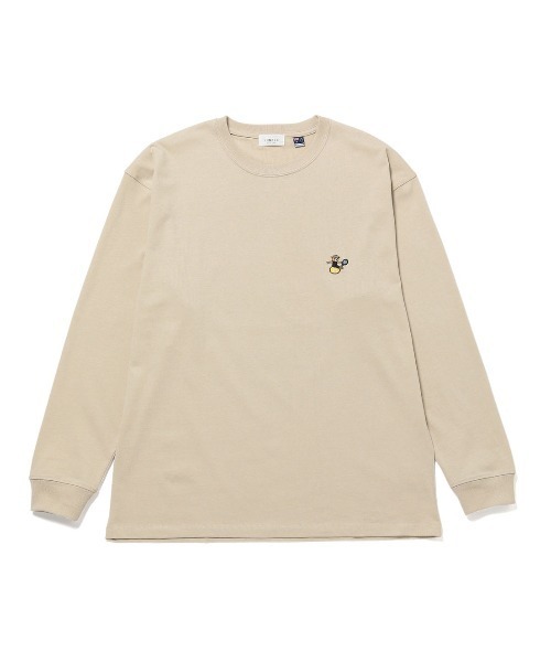 JUNRED（ジュンレッド）の「オージーコットンBEAR刺繍プルオーバー（Tシャツ/カットソー・メンズ・ベージュ/ホワイト/ネイビー/グリーン・L/LL/M）」の9枚目の写真