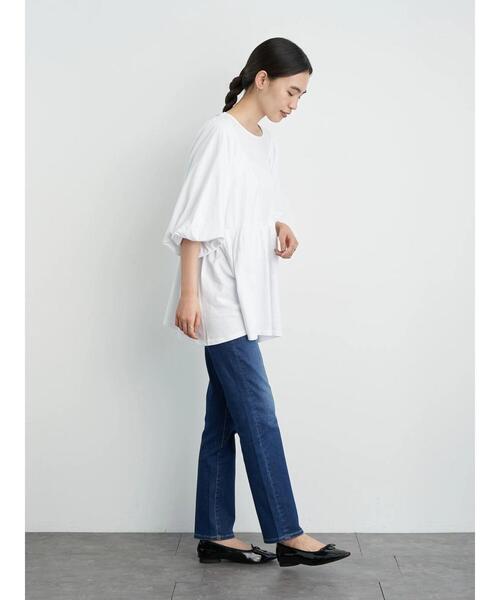 AMERICAN HOLIC（アメリカンホリック）の「袖ボリューム5分袖カットプルオーバー　＊（Tシャツ/カットソー・レディース・オフホワイト/ブルー/ブラック・M/L）」の11枚目の写真