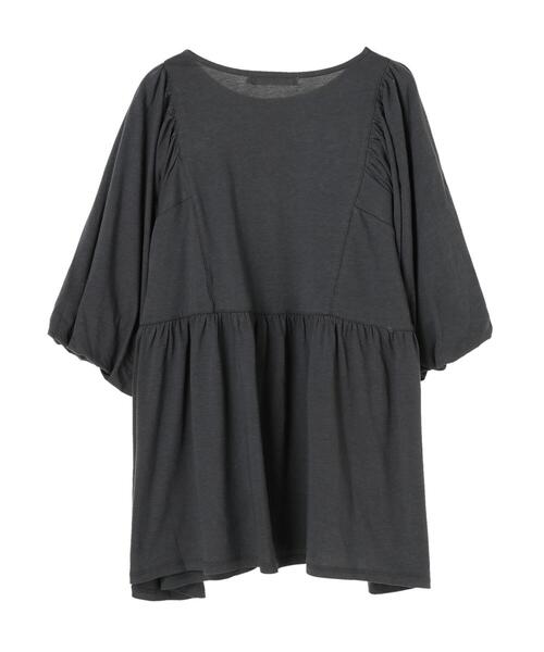 AMERICAN HOLIC（アメリカンホリック）の「袖ボリューム5分袖カットプルオーバー　＊（Tシャツ/カットソー・レディース・オフホワイト/ブルー/ブラック・M/L）」の17枚目の写真