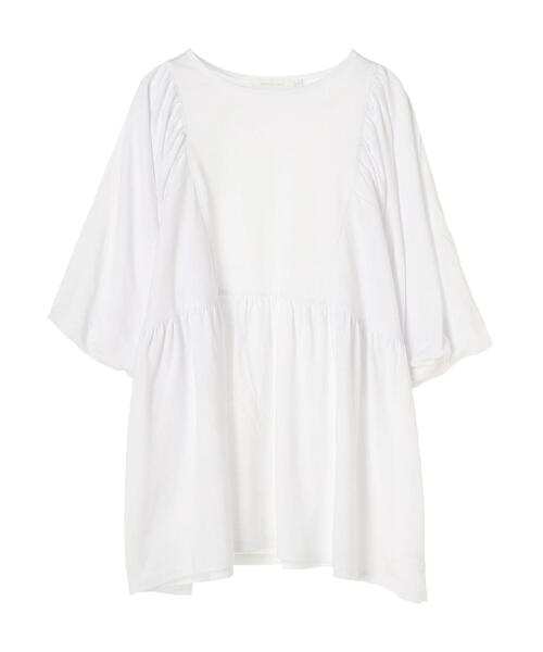 AMERICAN HOLIC（アメリカンホリック）の「袖ボリューム5分袖カットプルオーバー　＊（Tシャツ/カットソー・レディース・オフホワイト/ブルー/ブラック・M/L）」の21枚目の写真