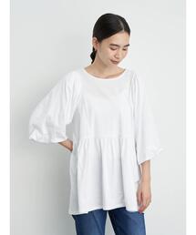 AMERICAN HOLIC | 袖ボリューム5分袖カットプルオーバー　＊(Tシャツ/カットソー)