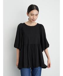 AMERICAN HOLIC | 袖ボリューム5分袖カットプルオーバー　＊(Tシャツ/カットソー)