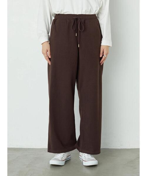 AMERICAN HOLIC（アメリカンホリック）の「ウールライクワイドパンツ　＊●（その他パンツ・レディース・チャコールグレー/ブラウン/アイボリー/ベージュ・M/L）」の10枚目の写真