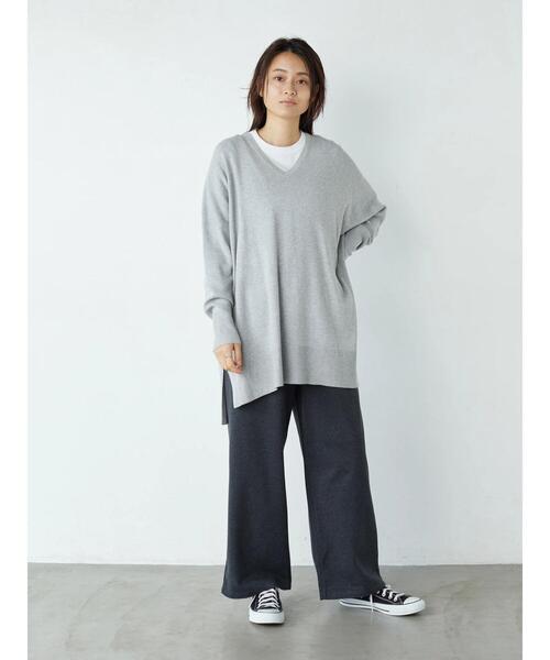 AMERICAN HOLIC（アメリカンホリック）の「ウールライクワイドパンツ　＊●（その他パンツ・レディース・チャコールグレー/ブラウン/アイボリー/ベージュ・M/L）」の18枚目の写真