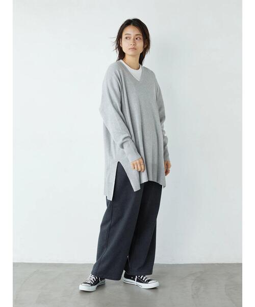 AMERICAN HOLIC（アメリカンホリック）の「ウールライクワイドパンツ　＊●（その他パンツ・レディース・チャコールグレー/ブラウン/アイボリー/ベージュ・M/L）」の19枚目の写真