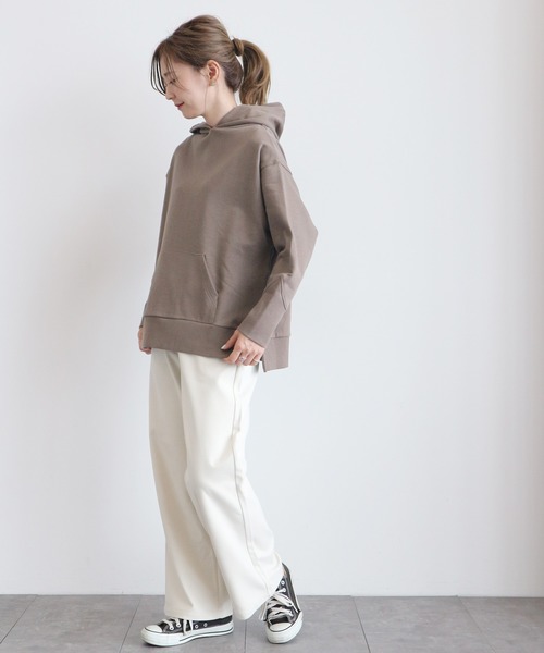 AMERICAN HOLIC（アメリカンホリック）の「ウールライクワイドパンツ　＊●（その他パンツ・レディース・チャコールグレー/ブラウン/アイボリー/ベージュ・M/L）」の5枚目の写真