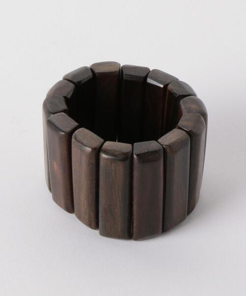 LOEFF(ロエフ)の「別注<Haute Joaillerie AKIO MORI(オート ジュエラー アキオ モリ)> 黒檀 バングル②(ブレスレット・レディース・ブラウン・FREE)」の2枚目の写真