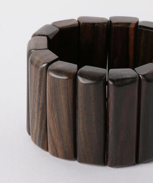 LOEFF(ロエフ)の「別注<Haute Joaillerie AKIO MORI(オート ジュエラー アキオ モリ)> 黒檀 バングル②(ブレスレット・レディース・ブラウン・FREE)」の5枚目の写真