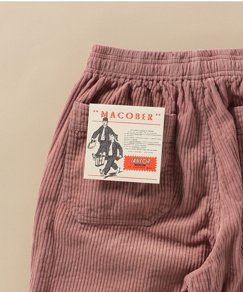 MACOBER（マコバ）の「【SHIPS別注】MACOBER: カラー コーデュロイ シェフ パンツ 20FW（その他パンツ・メンズ・ブラック/ナチュラル/キャメル/ピンク・SMALL/MEDIUM/LARGE）」の4枚目の写真