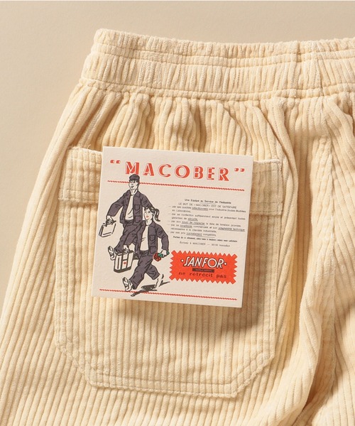 MACOBER（マコバ）の「【SHIPS別注】MACOBER: カラー コーデュロイ シェフ パンツ 20FW（その他パンツ・メンズ・ブラック/ナチュラル/キャメル/ピンク・SMALL/MEDIUM/LARGE）」の5枚目の写真