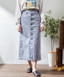 コーデュロイ　ボタンスカート　※セットアップ可能