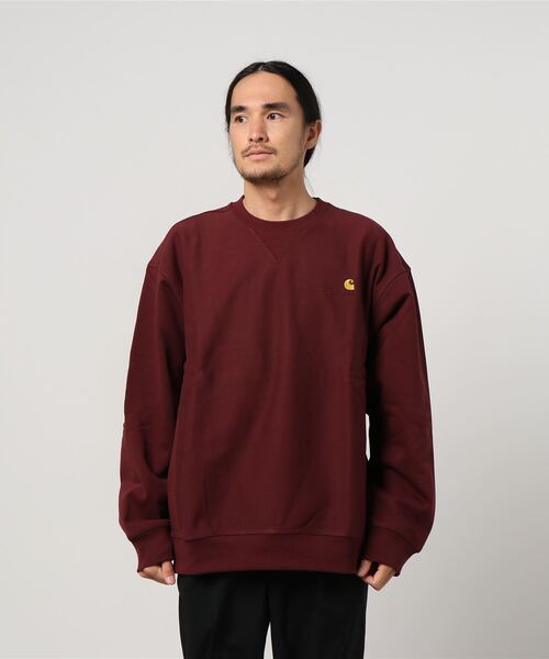 Carhartt WIP（カーハートダブリューアイピー）の「AMERICAN SCRIPT SWEATSHIRT（スウェット・メンズ・バーガンディー/イエロー/ブラック/ブルーグリーン/アッシュ・X-LARGE/LARGE/XX-LARGE/MEDIUM/SMALL/X-SMALL）」の5枚目の写真