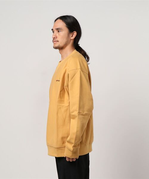 Carhartt WIP（カーハートダブリューアイピー）の「AMERICAN SCRIPT SWEATSHIRT（スウェット・メンズ・バーガンディー/イエロー/ブラック/ブルーグリーン/アッシュ・X-LARGE/LARGE/XX-LARGE/MEDIUM/SMALL/X-SMALL）」の7枚目の写真