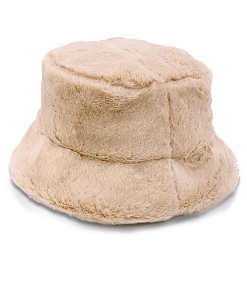 Ruben（ルーベン）の「Fake Fur BUCKET HAT/フェイクファー バケットハット（ハット・レディース・ブラック/ベージュ/グレイッシュベージュ/グレー/アイボリー・FREE）」の9枚目の写真