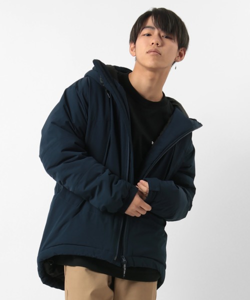 make a ray!（メイク ア レイ！）の「DOUBLE LAYER マウンテンパーカー WIND BLOCK 中綿ブルゾン（ダウンジャケット/コート・メンズ・ネイビー/ブラック系その他・L/XL/M）」の7枚目の写真