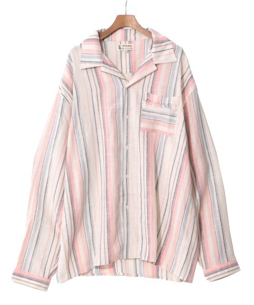 チチカカ（チチカカ）の「マルチストライプ開襟シャツ（シャツ/ブラウス・メンズ・イエロー/ブルー・MEDIUM/LARGE）」の17枚目の写真