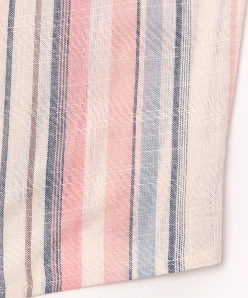 チチカカ（チチカカ）の「マルチストライプ開襟シャツ（シャツ/ブラウス・メンズ・イエロー/ブルー・MEDIUM/LARGE）」の8枚目の写真