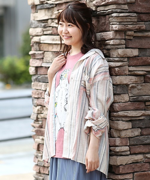 チチカカ（チチカカ）の「マルチストライプ開襟シャツ（シャツ/ブラウス・メンズ・イエロー/ブルー・MEDIUM/LARGE）」の13枚目の写真