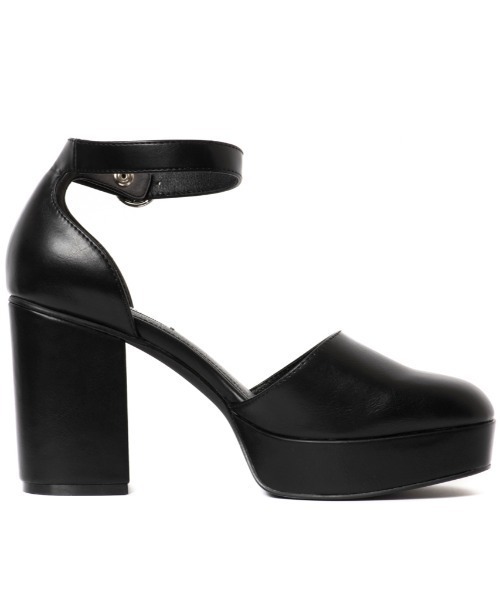 スクエアトゥ太ヒールセパレートパンプス パンプス R E パンプス R E アールアンドイー のファッション 21ss新作