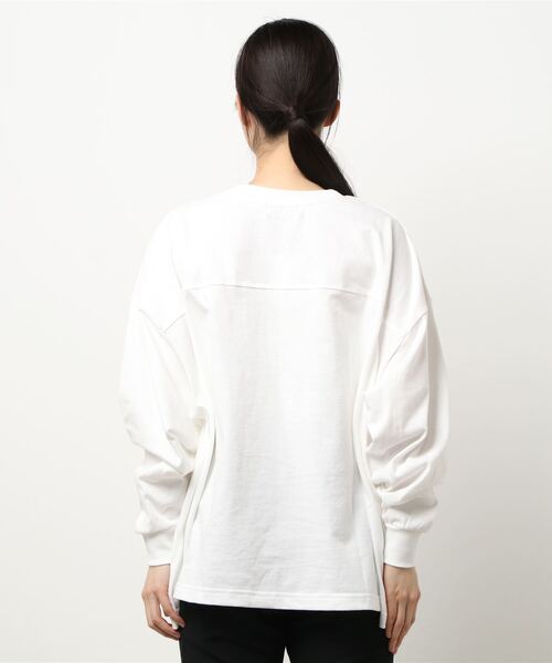 PAGEBOY（ページボーイ）の「シンプルロゴBIGロンT（Tシャツ/カットソー・レディース・ブラック/オフホワイト/ブルー系その他/グレイッシュベージュ・FREE）」の13枚目の写真