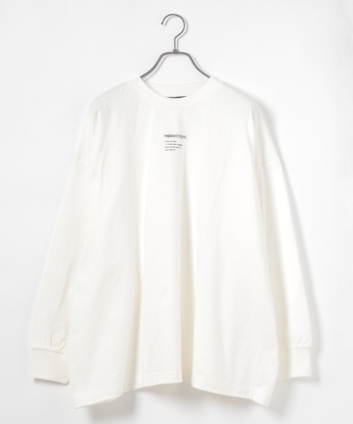 PAGEBOY（ページボーイ）の「シンプルロゴBIGロンT（Tシャツ/カットソー・レディース・ブラック/オフホワイト/ブルー系その他/グレイッシュベージュ・FREE）」の6枚目の写真