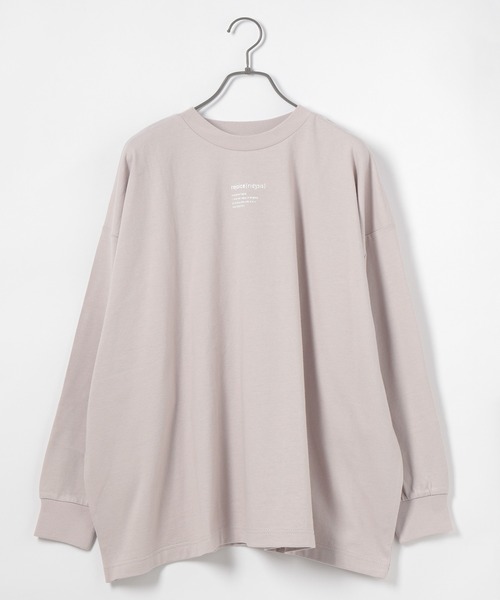 PAGEBOY（ページボーイ）の「シンプルロゴBIGロンT（Tシャツ/カットソー・レディース・ブラック/オフホワイト/ブルー系その他/グレイッシュベージュ・FREE）」の11枚目の写真