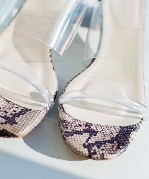 prose verse(プロズヴェール)の「クリアベルトチャンキーヒールサンダル(サンダル・レディース・ブラック/ブラウン/ベージュ/グレイッシュベージュ・SMALL/MEDIUM/LARGE/LL)」の18枚目の写真