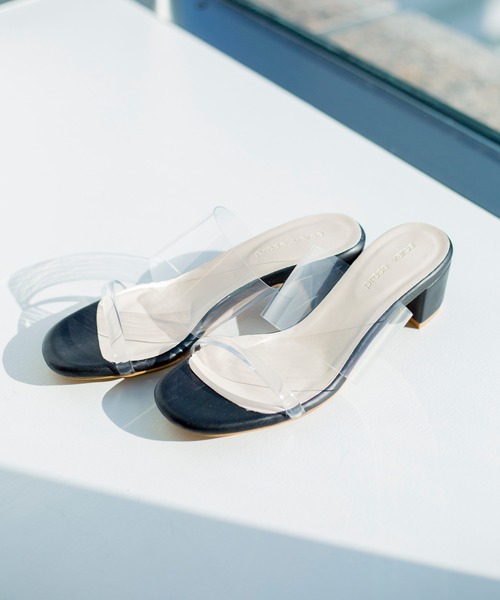 prose verse(プロズヴェール)の「クリアベルトチャンキーヒールサンダル(サンダル・レディース・ブラック/ブラウン/ベージュ/グレイッシュベージュ・SMALL/MEDIUM/LARGE/LL)」の20枚目の写真