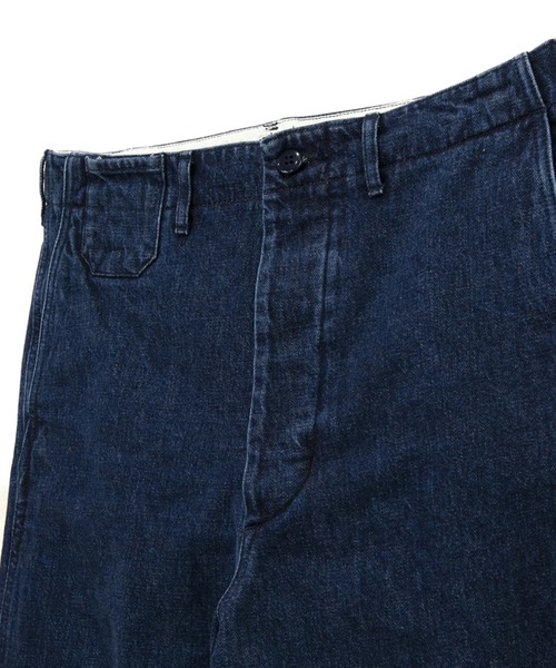 AOZORA（アオゾラ）の「AOZORA/アオゾラ　 生機デニム 太トラウザーパンツ（デニムパンツ・メンズ・ダークインディゴブルー/ブルー系・MEDIUM/LARGE）」の6枚目の写真