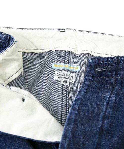 AOZORA（アオゾラ）の「AOZORA/アオゾラ　 生機デニム 太トラウザーパンツ（デニムパンツ・メンズ・ダークインディゴブルー/ブルー系・MEDIUM/LARGE）」の13枚目の写真