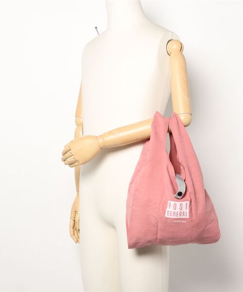 POST GENERAL（ポストジェネラル）の「POST GENERAL コンビニバッグ（エコバッグ/サブバッグ・メンズ・ピンクベージュ・FREE）」の5枚目の写真