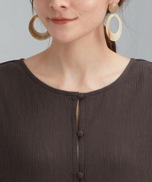 green label relaxing（グリーンレーベルリラクシング）の「CFC YRU 2WAY ノースリーブ ワンピース（ワンピース・レディース・オフホワイト/オレンジ/ダークグレー・FREE）」の9枚目の写真