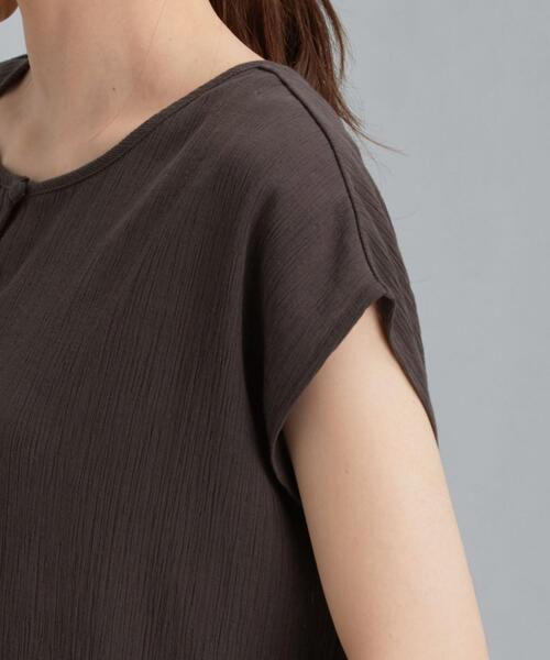 green label relaxing（グリーンレーベルリラクシング）の「CFC YRU 2WAY ノースリーブ ワンピース（ワンピース・レディース・オフホワイト/オレンジ/ダークグレー・FREE）」の4枚目の写真