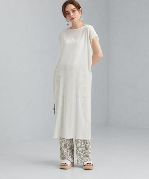 green label relaxing（グリーンレーベルリラクシング）の「CFC YRU 2WAY ノースリーブ ワンピース（ワンピース・レディース・オフホワイト/オレンジ/ダークグレー・FREE）」の13枚目の写真