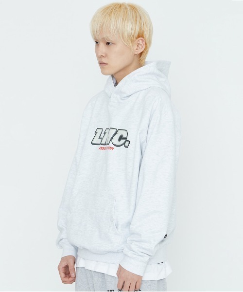 LMCの「【LMC】21SS ASSOCIATION SNAP HOODIE / アソシエーション ロゴ スナップボタン フーディー(パーカー・メンズ・レッド/ヘザーグレー・LARGE/SMALL/X-LARGE/MEDIUM)」の4枚目の写真