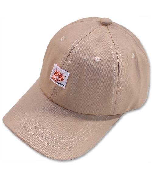 SHISKY（シスキー）の「ワッペンベースボールキャップ（キャップ・メンズ・カーキ/モカ/ストライプ/ネイビー/ベージュ/インディゴブルー/ブラウン/ブラック・FREE）」の4枚目の写真