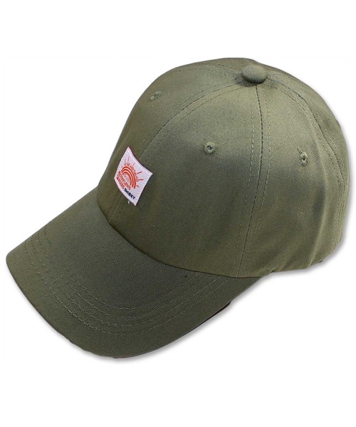 SHISKY（シスキー）の「ワッペンベースボールキャップ（キャップ・メンズ・カーキ/モカ/ストライプ/ネイビー/ベージュ/インディゴブルー/ブラウン/ブラック・FREE）」の5枚目の写真