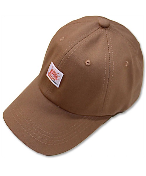 SHISKY（シスキー）の「ワッペンベースボールキャップ（キャップ・メンズ・カーキ/モカ/ストライプ/ネイビー/ベージュ/インディゴブルー/ブラウン/ブラック・FREE）」の3枚目の写真