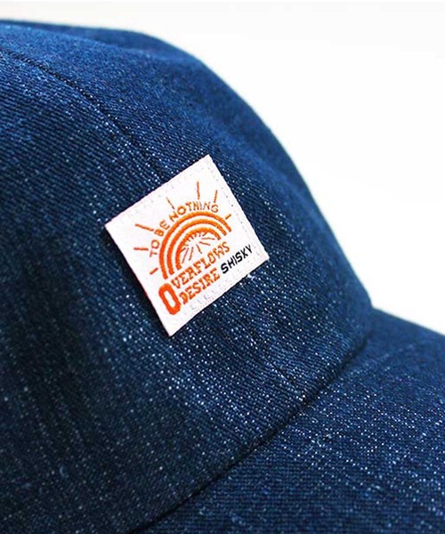 SHISKY（シスキー）の「ワッペンベースボールキャップ（キャップ・メンズ・カーキ/モカ/ストライプ/ネイビー/ベージュ/インディゴブルー/ブラウン/ブラック・FREE）」の10枚目の写真