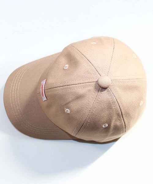 SHISKY（シスキー）の「ワッペンベースボールキャップ（キャップ・メンズ・カーキ/モカ/ストライプ/ネイビー/ベージュ/インディゴブルー/ブラウン/ブラック・FREE）」の12枚目の写真