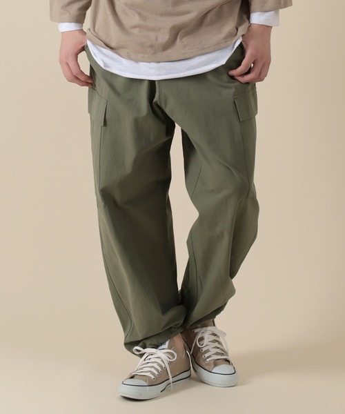 SlashDate(スラッシュデイト)の「ルーズシルエット バルーンワイド 6ポケットミリタリーカーゴパンツ(カーゴパンツ・メンズ・グリーン系その他/ブラック/オリーブ・M/L)」の9枚目の写真