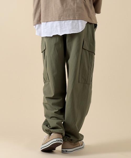 SlashDate(スラッシュデイト)の「ルーズシルエット バルーンワイド 6ポケットミリタリーカーゴパンツ(カーゴパンツ・メンズ・グリーン系その他/ブラック/オリーブ・M/L)」の10枚目の写真