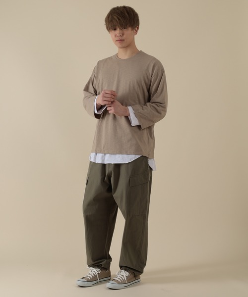 SlashDate(スラッシュデイト)の「ルーズシルエット バルーンワイド 6ポケットミリタリーカーゴパンツ(カーゴパンツ・メンズ・グリーン系その他/ブラック/オリーブ・M/L)」の11枚目の写真